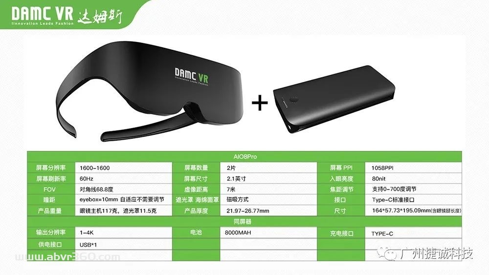 【DAMC达姆斯】品牌产品目录，涵盖VR/AR/GH品类，DAMC将与APPLE VR 同步更新！