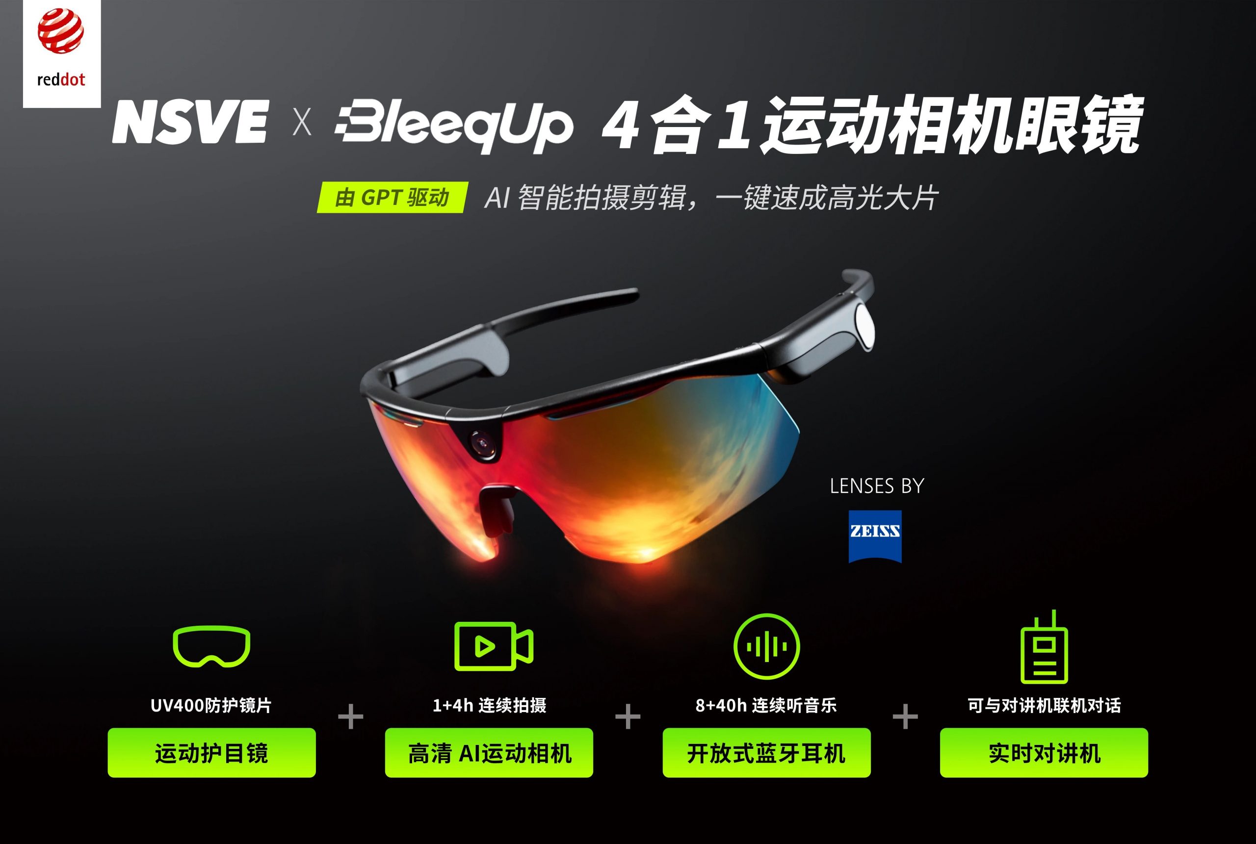 致敬未知BleeqUp将携AI拍摄眼镜等展品亮相第七届AR/AI智能眼镜/VR产业论坛暨展览会
