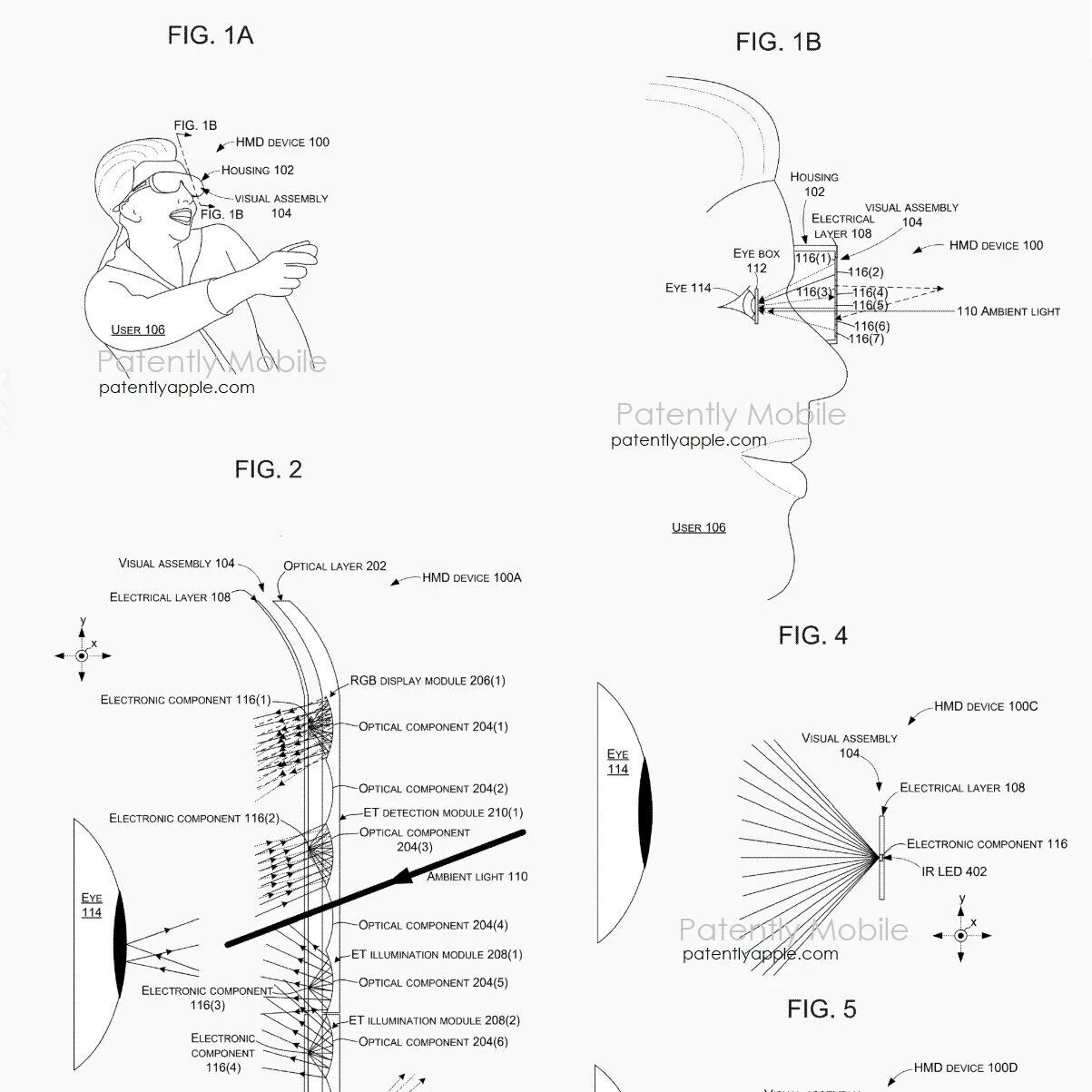 微软新专利：内置传感器的眼动追踪智能眼镜
