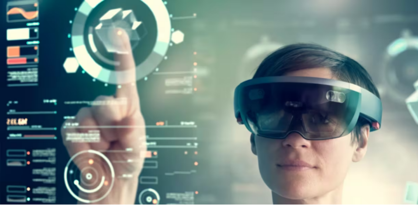 ams OSRAM-Woman-wearing-smart-glasses-touching-a-transparent-screen.png